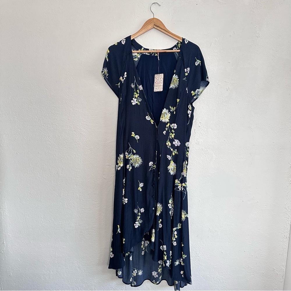 NWT Free People Floral Midi Dress - Picture 2 of 5